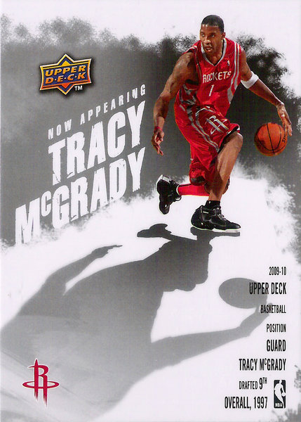 2009-10 Upper Deck Now Appearing #NA15 Tracy McGrady Rockets!