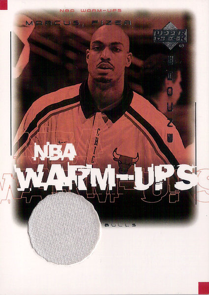 2000-01 Upper Deck Encore NBA Warm-Ups #MFW Marcus Fizer Bulls!