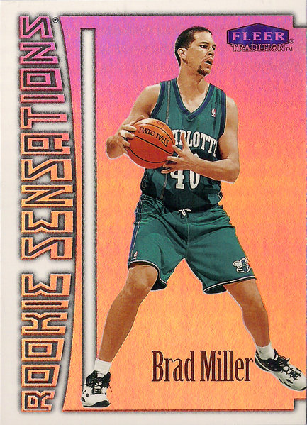 1999-00 Fleer Rookie Sensations #13 Brad Miller Hornets!