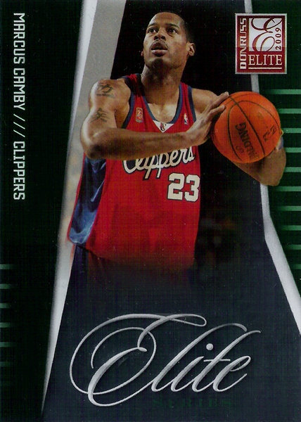 2009-10 Donruss Elite Series Green #12 Marcus Camby Clippers!