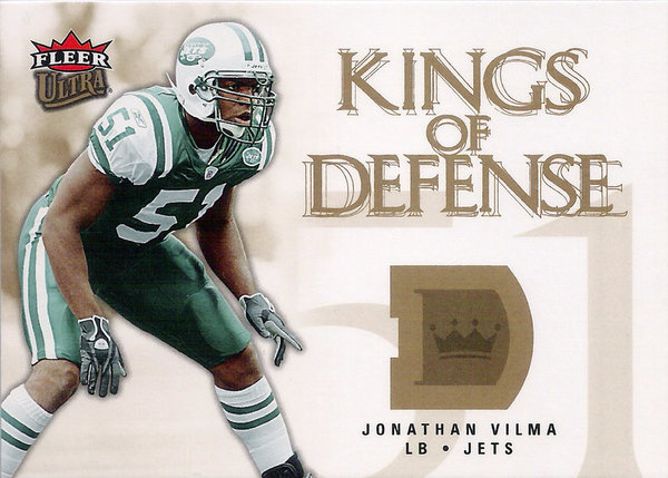 2006 Ultra Kings of Defense #KDJV Jonathan Vilma Jets!