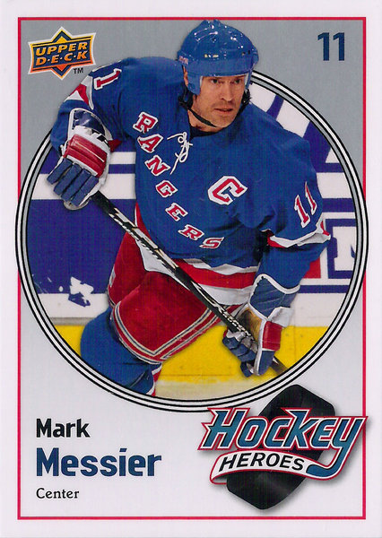 2009-10 Upper Deck Hockey Heroes Mark Messier #HH26 Rangers!