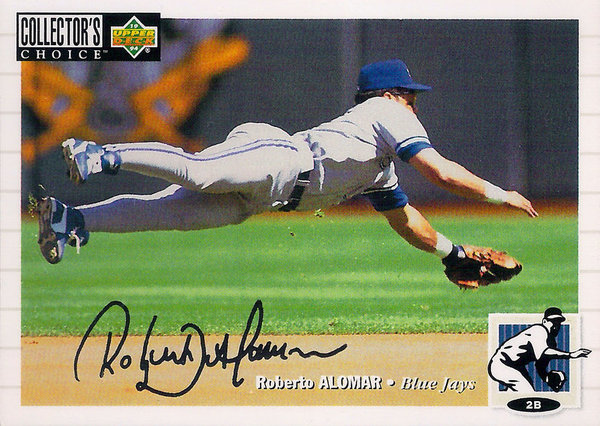1994 Collector's Choice Silver Signature #33 Roberto Alomar Blue Jays!