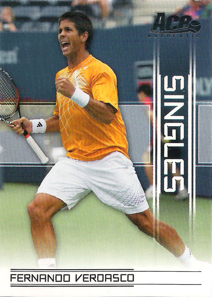 2007 Ace Authentic Straight Sets Singles #SI9 Fernando Verdasco Tennis
