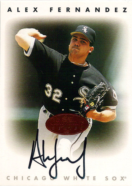 1996 Leaf Signature Autographs #67 Alex Fernandez AU White Sox!