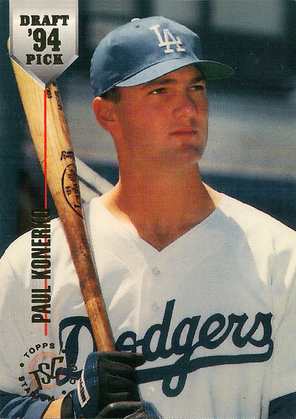 1994 Stadium Club Draft Picks #80 Paul Konerko XRC Dodgers!