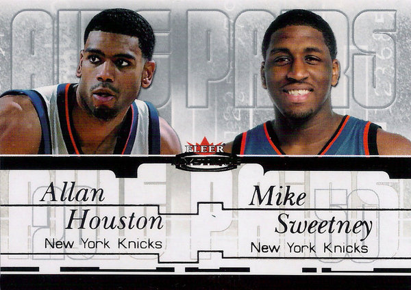 2003-04 Fleer Mystique Awe Pairs #15 Allan Houston/Mike Sweetney /500 Knicks!