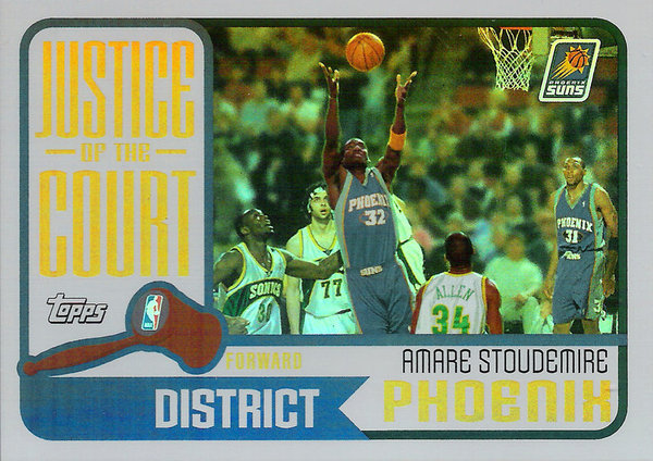 2003-04 Topps Justice of the Court #JC16 Amare Stoudemire Suns!