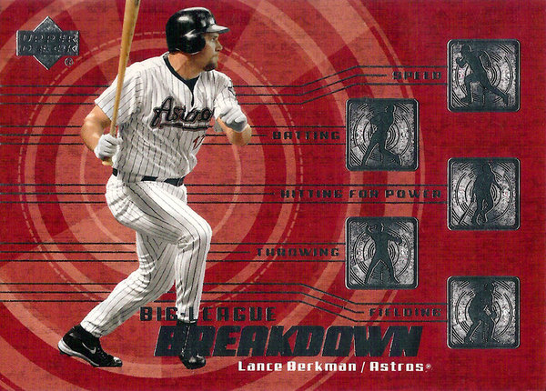 2003 Upper Deck Big League Breakdowns #BL8 Lance Berkman Astros!