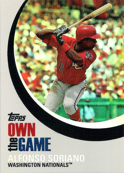 2007 Topps Own the Game #OTG3 Alfonso Soriano Nationals!