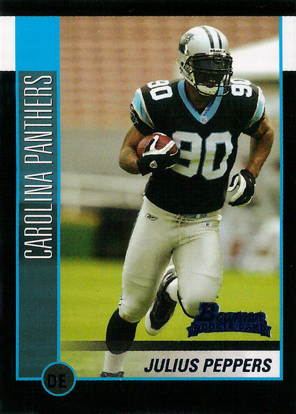 2002 Bowman #144 Julius Peppers RC Panthers!