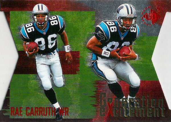 1997 UD3 Generation Excitement #GE10 Rae Carruth Panthers!