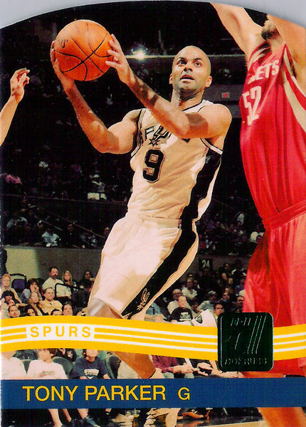 2010-11 Donruss Die Cuts Emerald #110 Tony Parker Spurs!