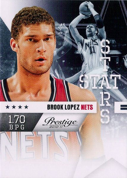 2010-11 Prestige Stat Stars #25 Brook Lopez Nets!