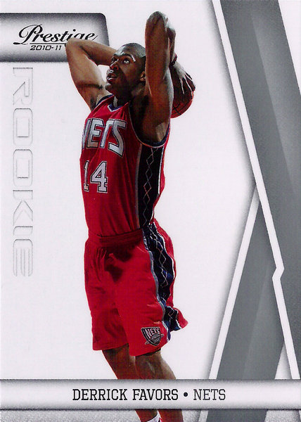 2010-11 Prestige #153 Derrick Favors RC Nets!