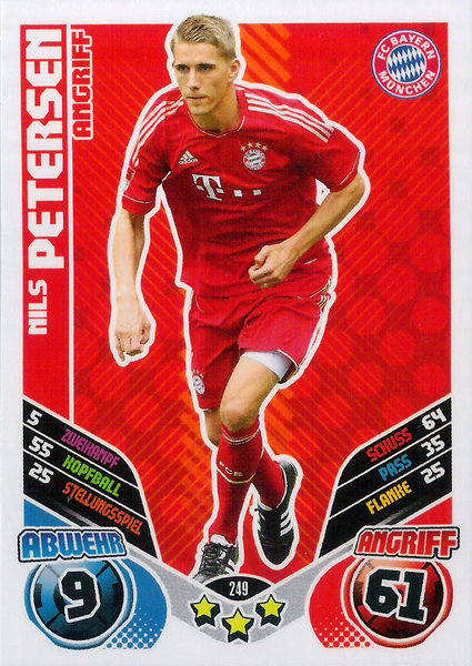 2011-12 Topps Match Attax Bundesliga Nils Petersen Bayern München