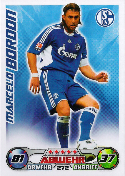 2009-10 Topps Match Attax Bundesliga Marcelo Bordon Schalke 04