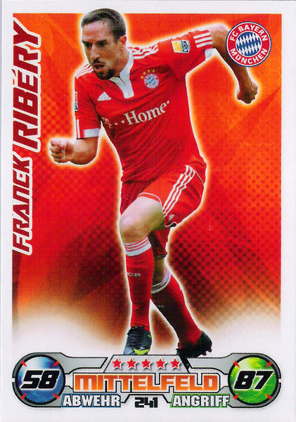 2009-10 Topps Match Attax Bundesliga Franck Ribéry Bayern München