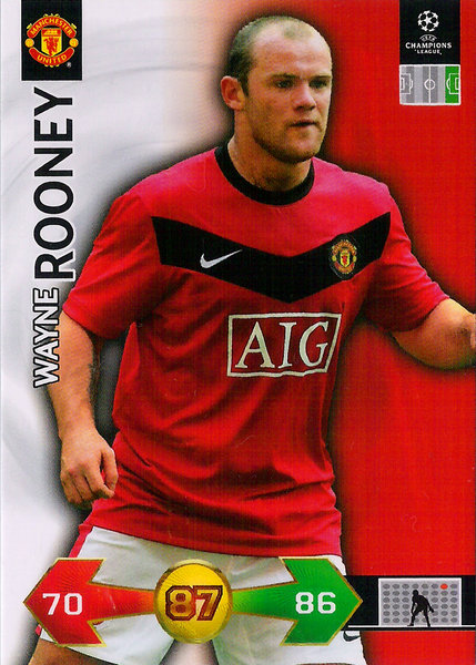 2009-10 Panini Super Strikes Champions League Wayne Rooney Manchester United