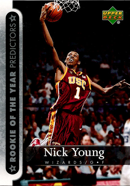 2007-08 Upper Deck ROY Predictor #16 Nick Young Wizards!