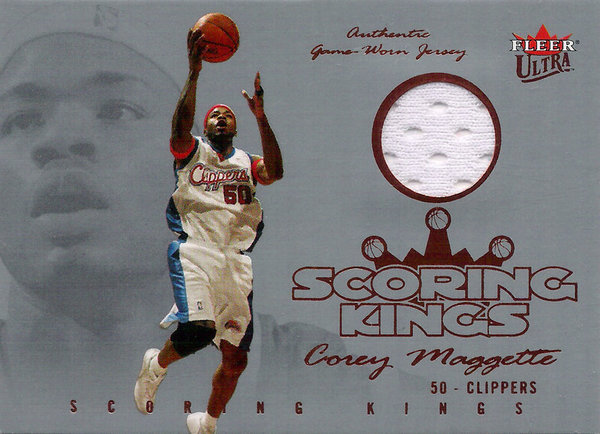 2004-05 Ultra Scoring Kings Game Used Jersey Corey Maggette Clippers!