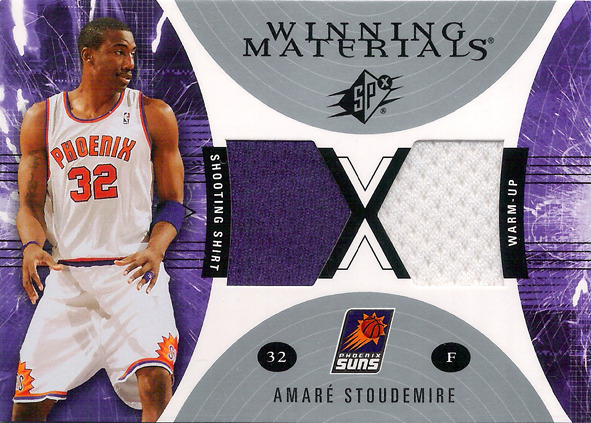 2003-04 SPx Winning Materials #WM36 Amare Stoudemire Shirt/Warmup Suns!