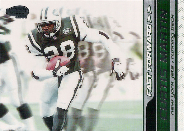 2001 Pacific Invincible Fast Forward #12 Curtis Martin /1000 Jets!