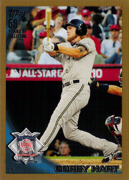 2010 Topps Update Gold #US132 Corey Hart All-Star /2010 Brewers!