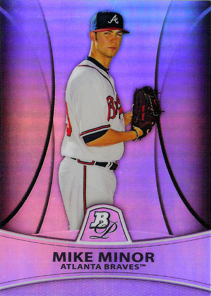 2010 Bowman Platinum Prospects Refractors Thin Stock #PP18 Mike Minor /999 Braves!