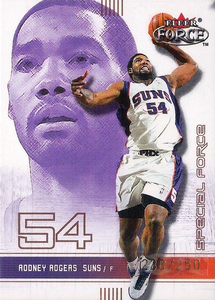 2001-02 Fleer Force Special Forces #152 Rodney Rogers /250 Suns!
