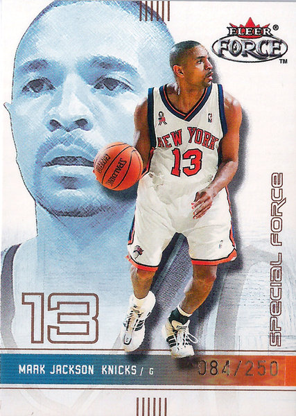 2001-02 Fleer Force Special Forces #133 Mark Jackson /250 Knicks!