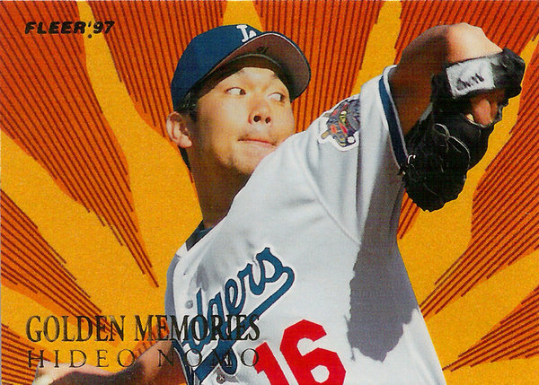 1997 Fleer Golden Memories #7 Hideo Nomo Dodgers!