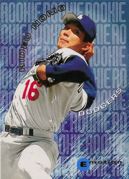 1995 Emotion Rookies #9 Hideo Nomo Dodgers!