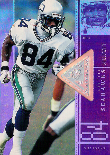 1998 SPx Finite Spectrum #96 Joey Galloway PM /1375 Seahawks!