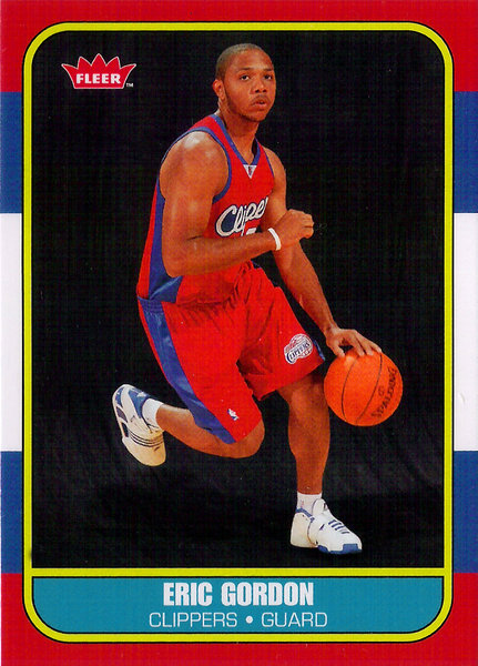 2008-09 Fleer 1986-87 Rookies #86R168 Eric Gordon Clippers!