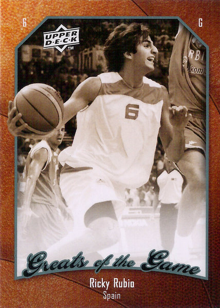 2009-10 Greats of the Game #44 Ricky Rubio RC