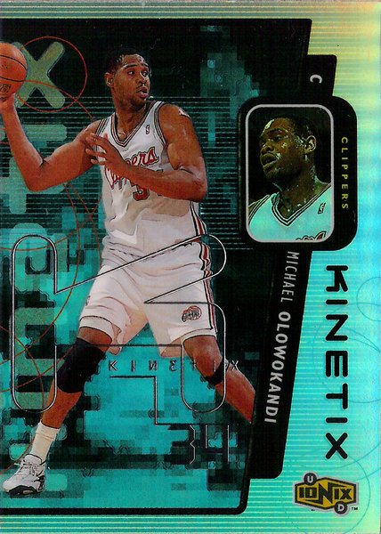 1998-99 UD Ionix Kinetix #K2 Michael Olowokandi Clippers!