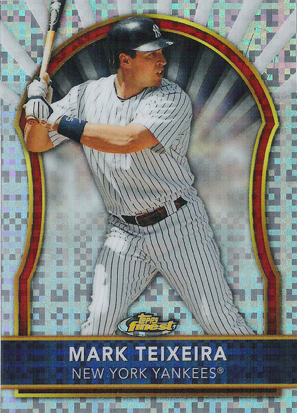 2011 Finest X-Fractors #4 Mark Teixeira /299 Yankees!