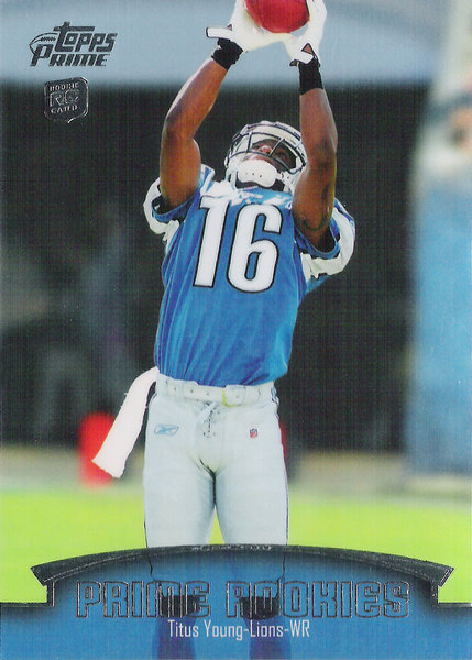 2011 Topps Prime Rookie #PRTY Titus Young Lions!