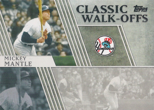 2012 Topps Classic Walk-Offs #CW7 Mickey Mantle Yankees!