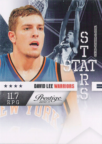 2010-11 Prestige Stat Stars #11 David Lee Warriors!