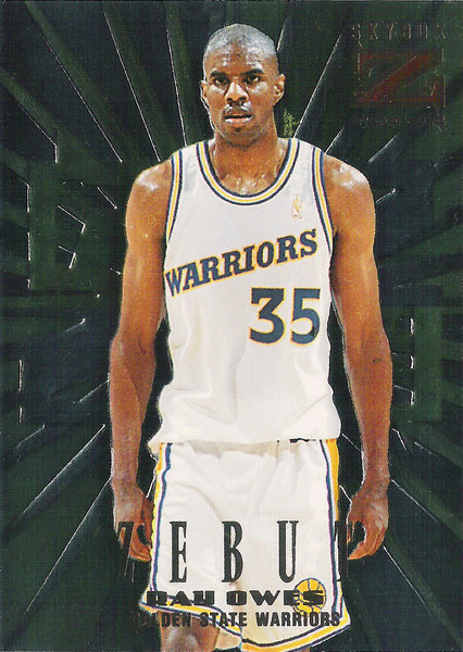 1996-97 Z-Force Zebut #14 Ray Owes Warriors!