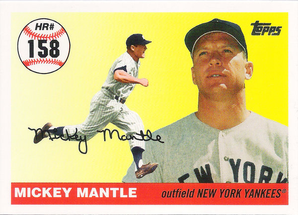 2006 Topps Mantle Home Run History #158 Mickey Mantle Yankees!