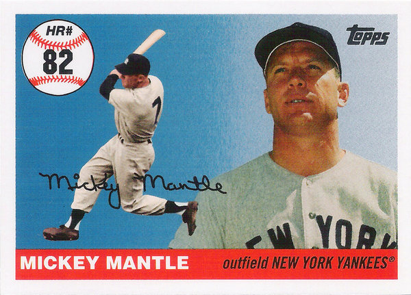 2006 Topps Mantle Home Run History #82 Mickey Mantle Yankees!