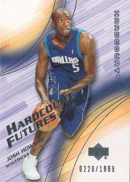 2003-04 Upper Deck Hardcourt #113 Josh Howard RC /1999 Mavericks!