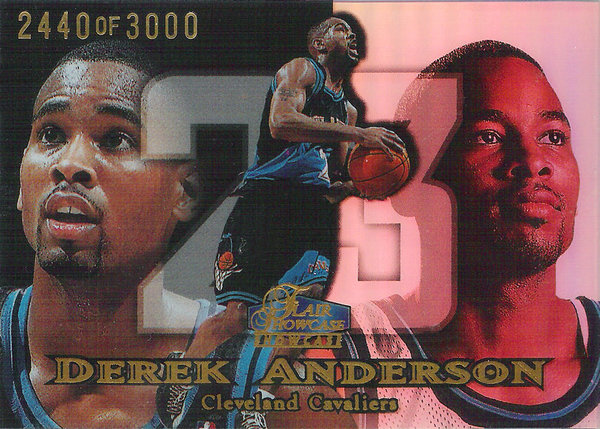 1998-99 Flair Showcase Row 1 #40 Derek Anderson /3000 Cavaliers!
