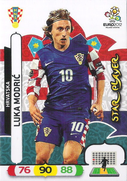 2012 Panini Adrenalyn XL EURO 2012 Star Player Luka Modric Hrvatska