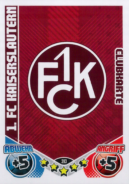 2011-12 Topps Match Attax Bundesliga Clubkarte/Wappen 1.FC Kaiserslautern