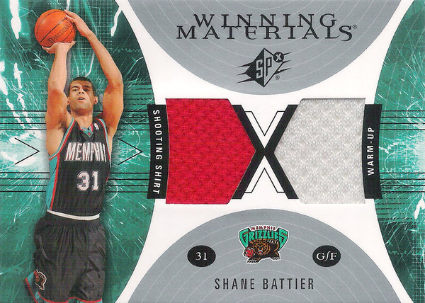 2003-04 SPx Winning Materials #WM24 Shane Battier Grizzlies!