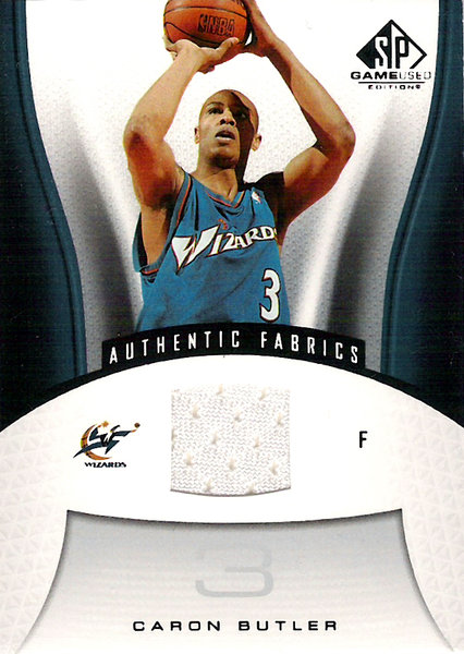 2006-07 SP Game Used #199 Caron Butler Jersey Wizards!